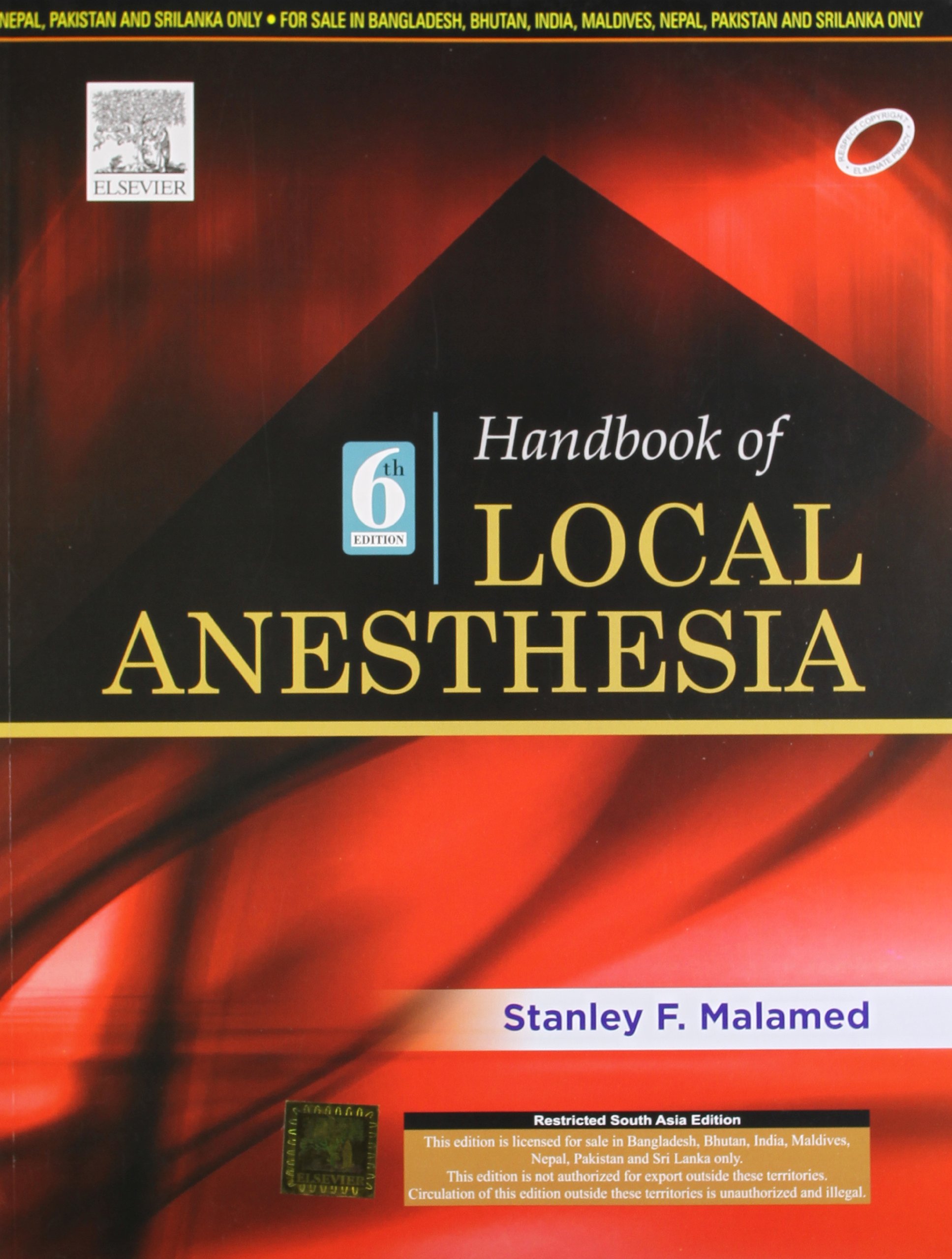 Book cover of Handbook of Local Anesthesia by Stanley Malamed Book cover of Handbook of Local Anesthesia by Stanley Malamed